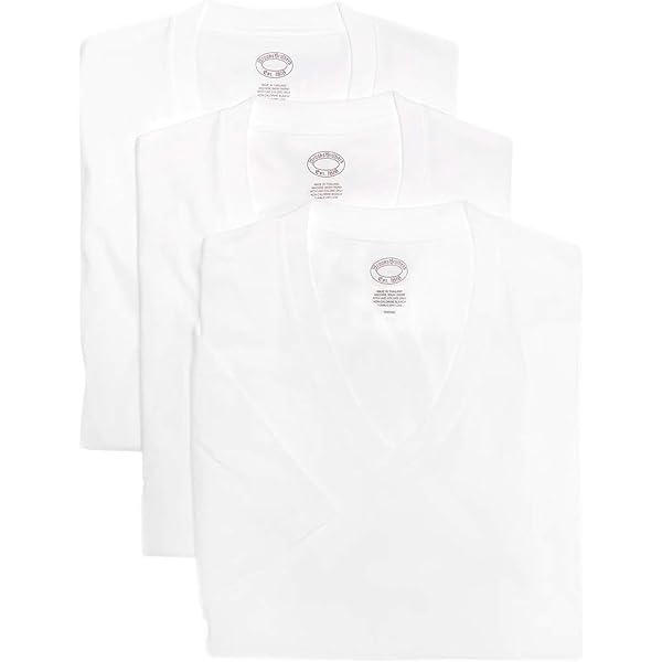 Brooks Brothers Men's 3 Pack Combed Cotton Crewneck Short Sleeve